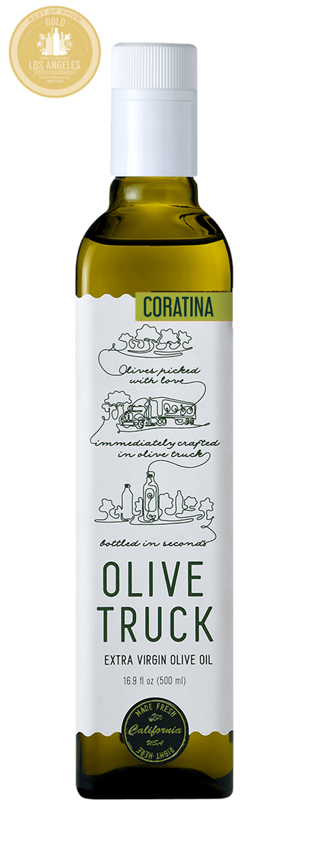 Olive Truck, Coratina - California Extra Virgin Olive Oil